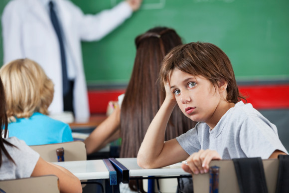 child in classroom