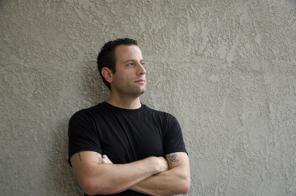 Man contemplating. Self-examination, self-development, introspection.